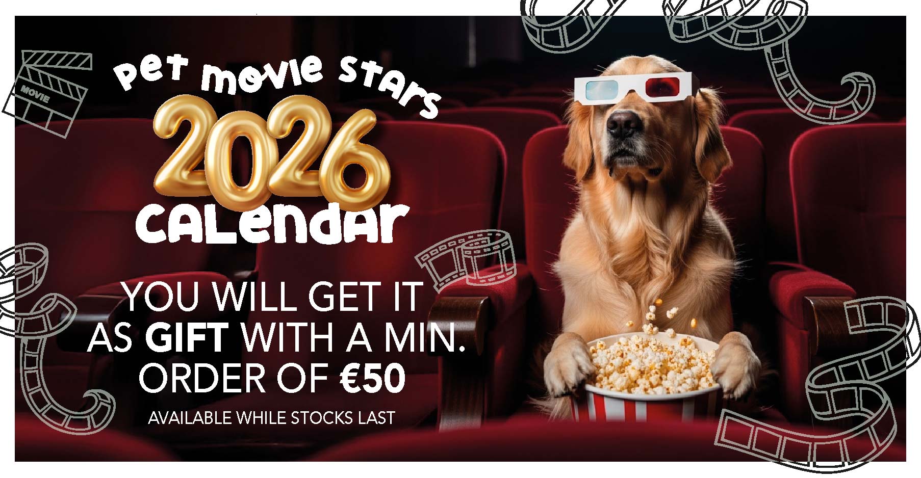 Calendario in omaggio con 50€ di spesa